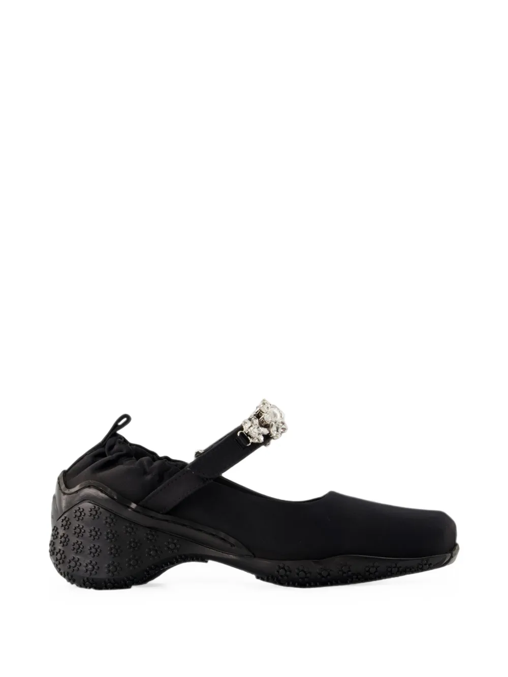 Simone Rocha Runner Turbo embellished ballet flats - Nero