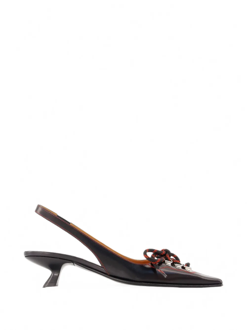 Marni lace-up slingback pumps Zwart