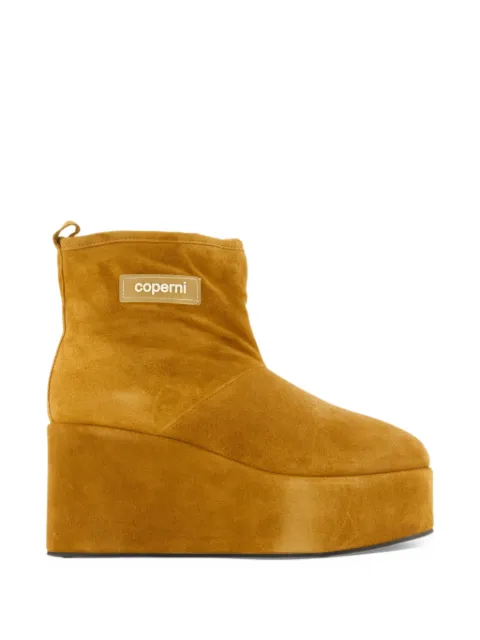 Coperni suede wedge boots