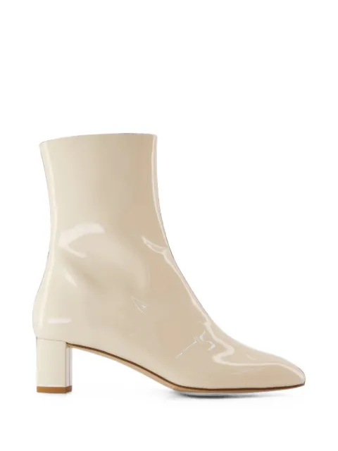 Aeyde Millie patent-finish ankle boots