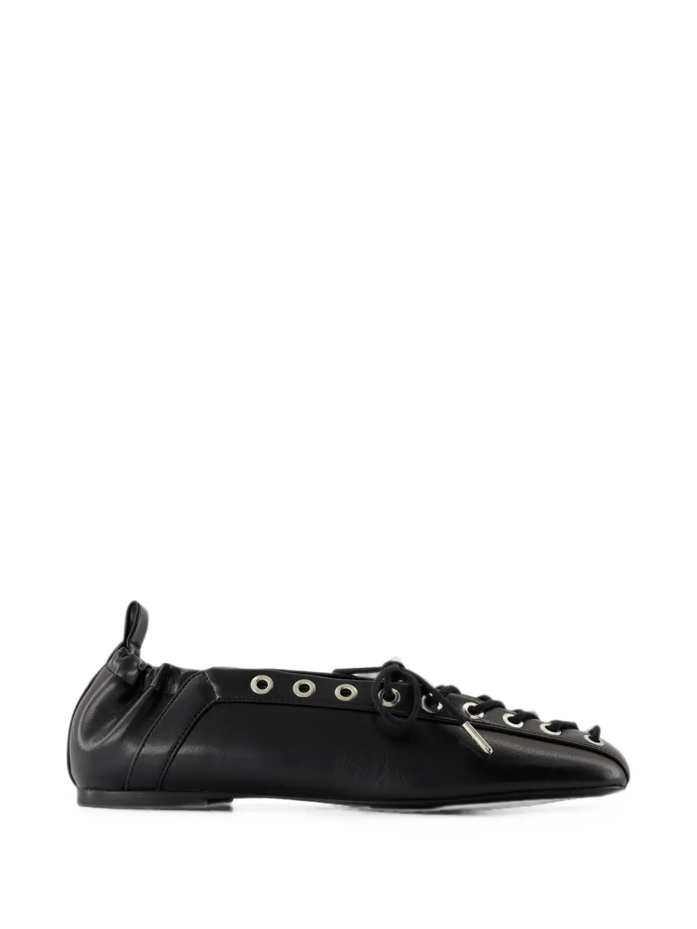 GANNI Ballerinas Eyelets - Ganni - Synthetic - Black - Nero