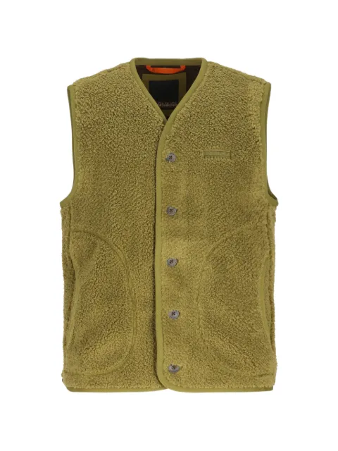 Napapijri Roldal fleece-texture logo-patch gilet