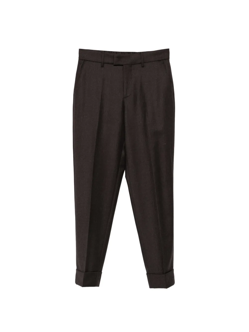 Berwich Alice Long pleated-detail turn-up trousers