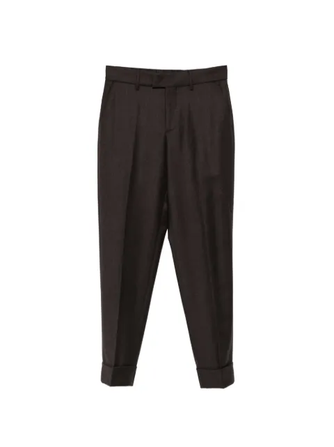 Berwich Alice Long pleated-detail turn-up trousers