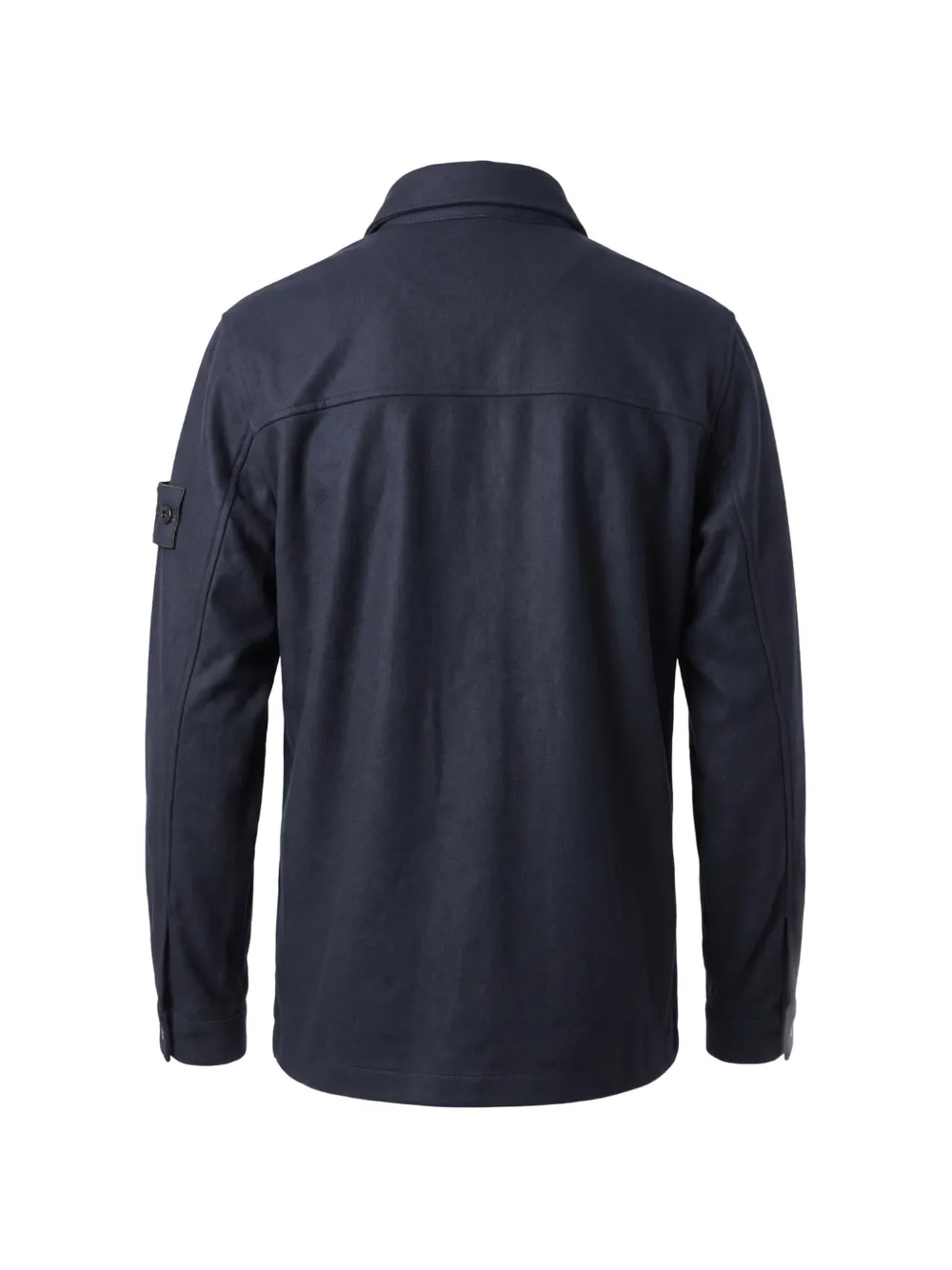 Stone Island 1200020 wollen nylon flanellen_D.I. Ghost shirtjack Blauw
