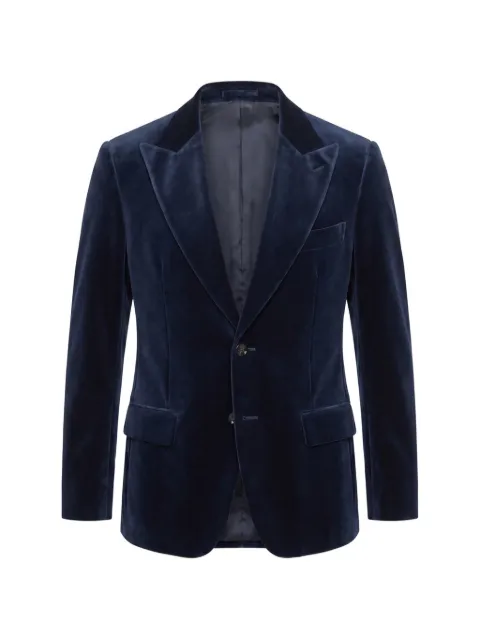 Lardini velvet peak-lapel blazer