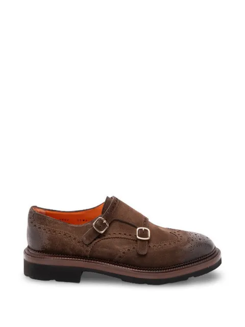 Santoni mocasines Kalamabuck con doble tira