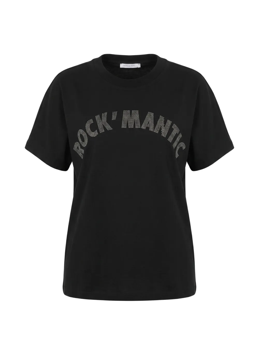 Patrizia Pepe T-Shirt mit Nieten - Schwarz