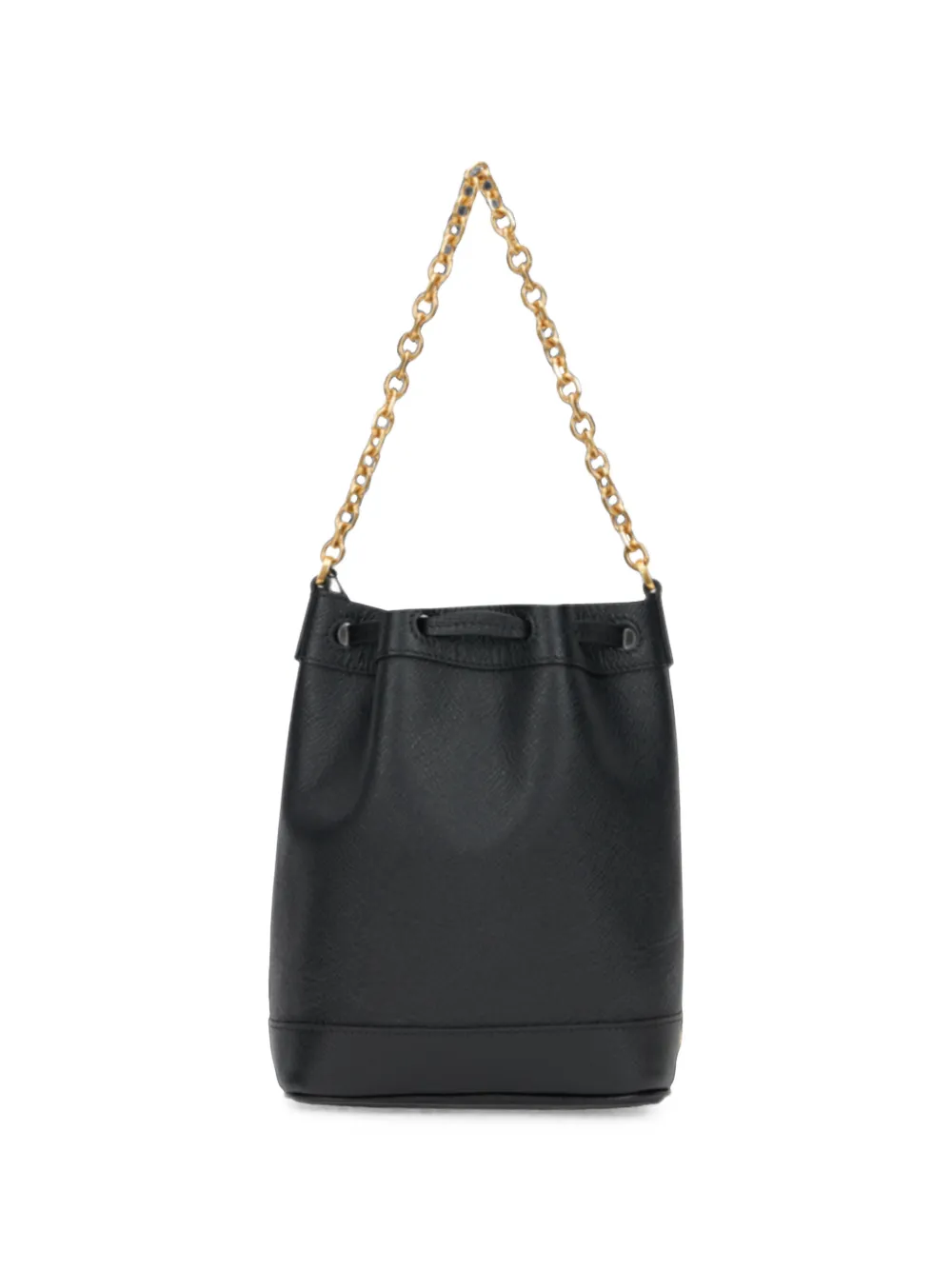 MCM Pina kleine bucket-tas met logoplakkaat Zwart