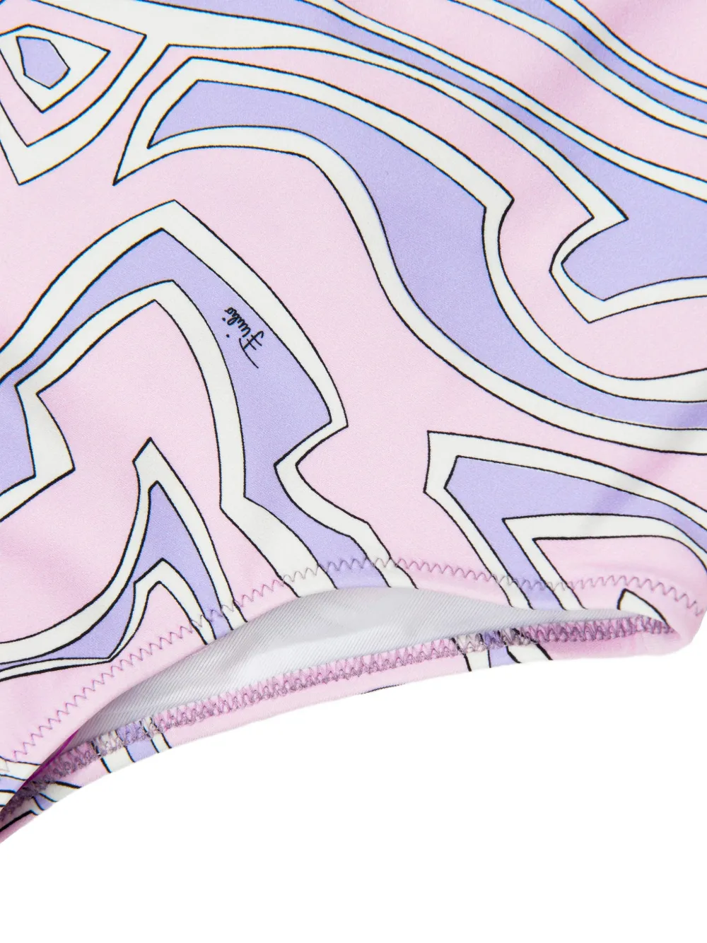 PUCCI Junior Iride-print swimsuit Roze