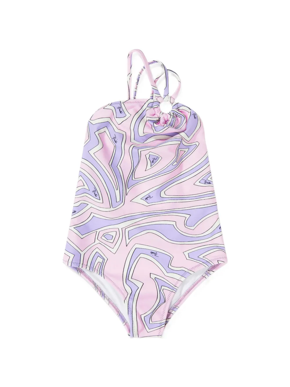 PUCCI Junior Iride-print swimsuit - Rosa