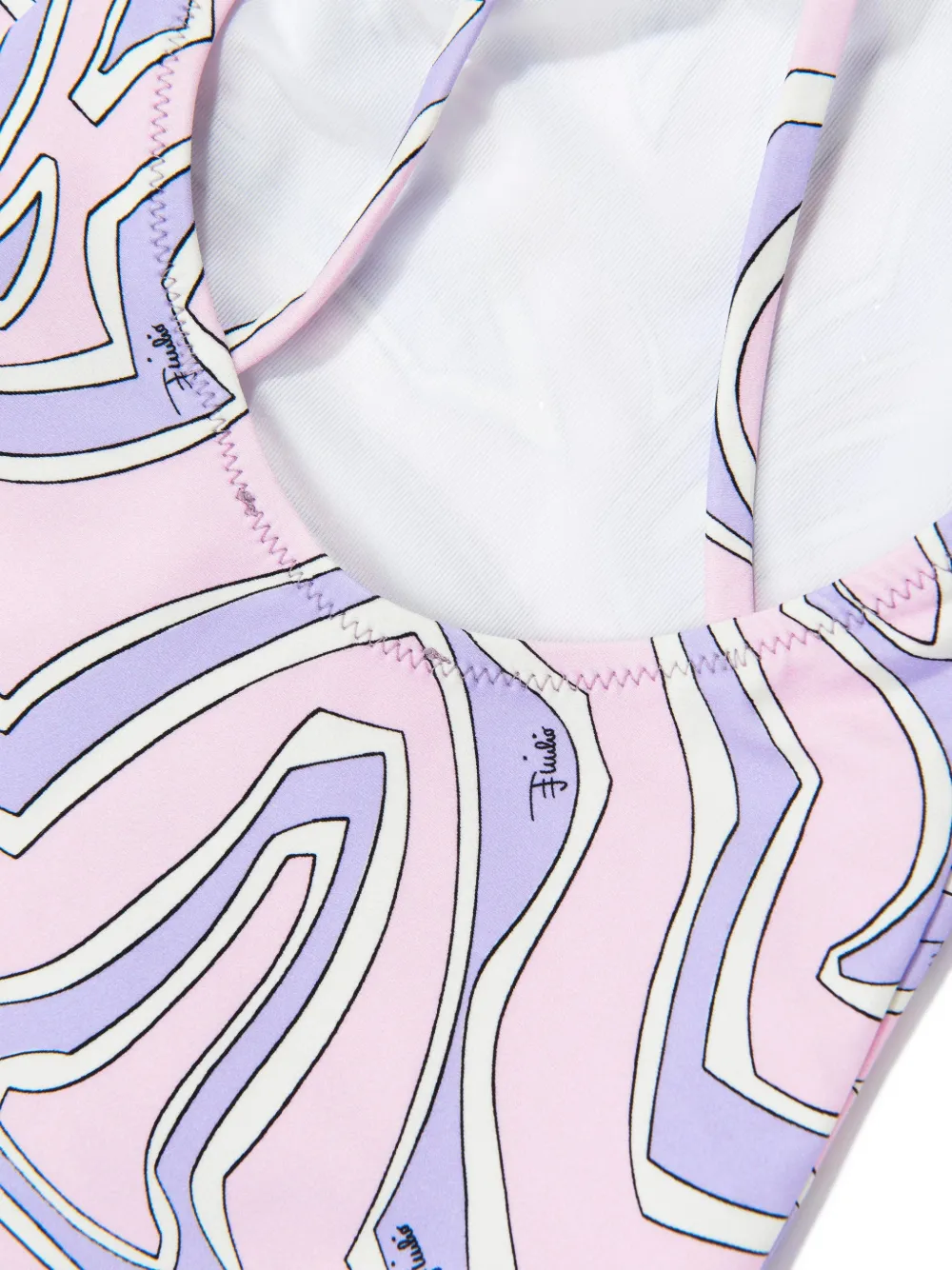 PUCCI Junior Iride-print swimsuit Roze