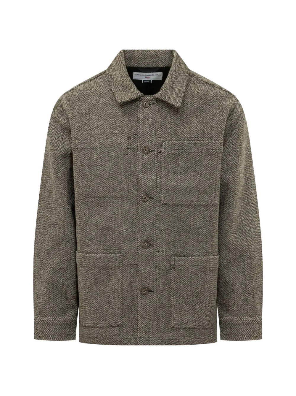 Sebago Dorr herringbone shirt jacket - Grau