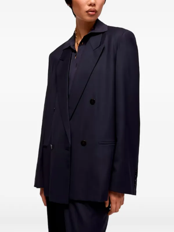 Gucci Double-breasted Peak-lapels Jacket in Blue