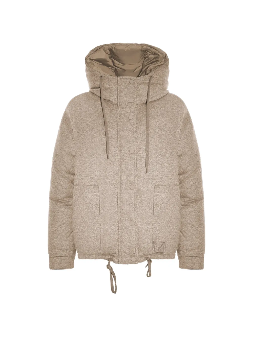 Malo reversible hooded jacket Beige