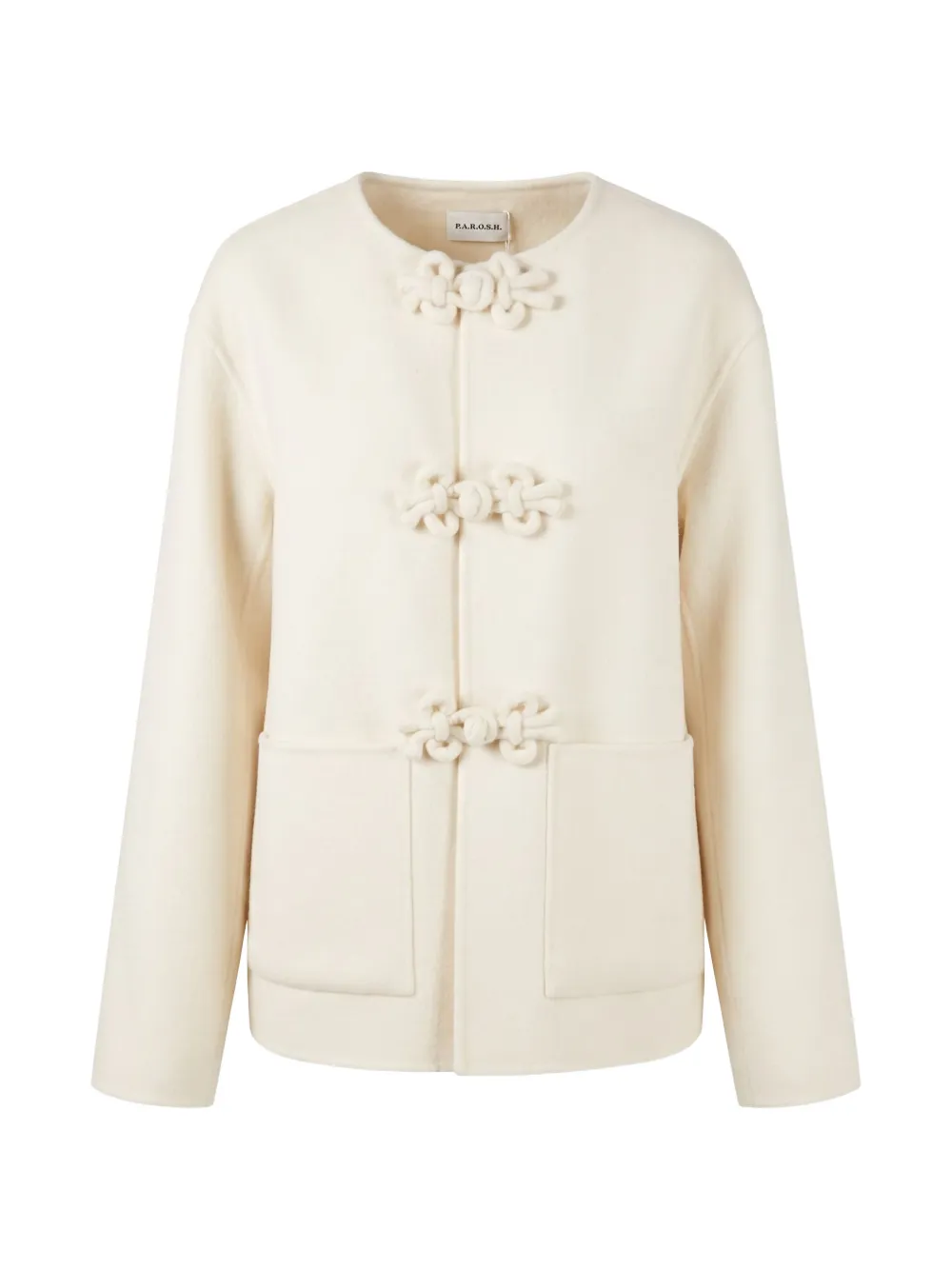 P.A.R.O.S.H. frog-fastening patch-pocket coat