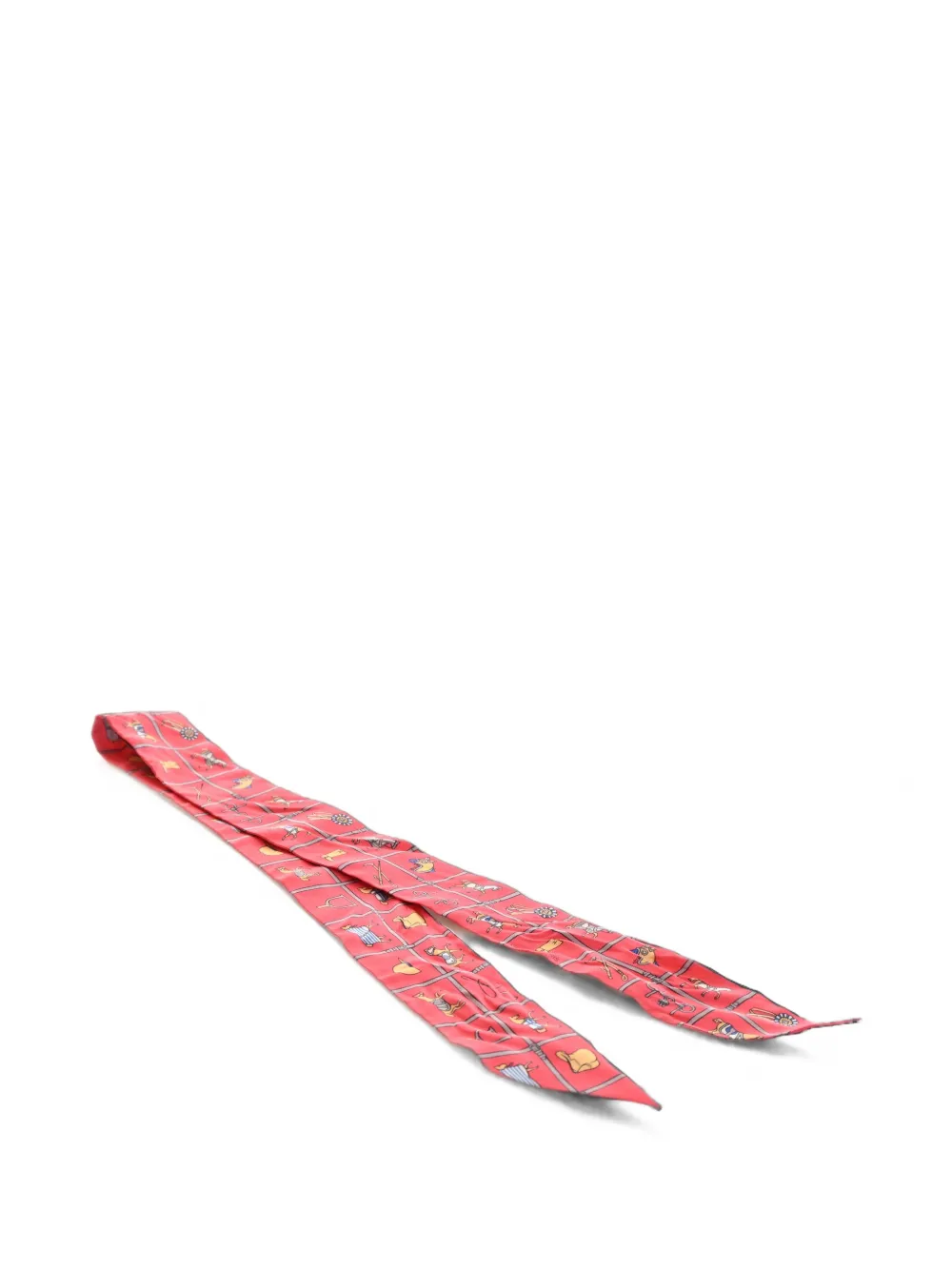 Hermès Pre-Owned Foulard Twilly Les Flots Du Cheval in seta 2000-2026 - Rosa