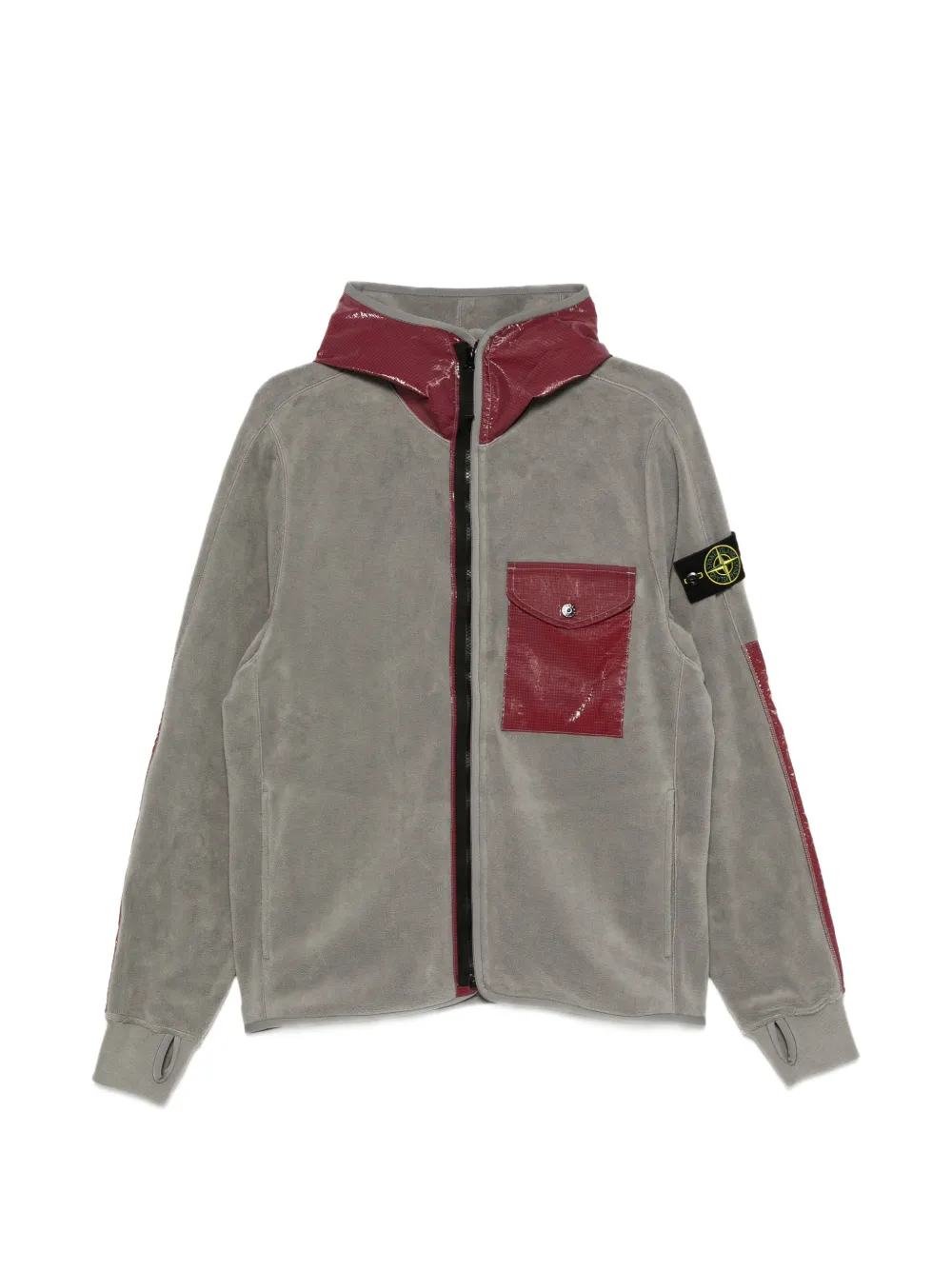Stone Island 3-Phase Reactive hoodie Grijs