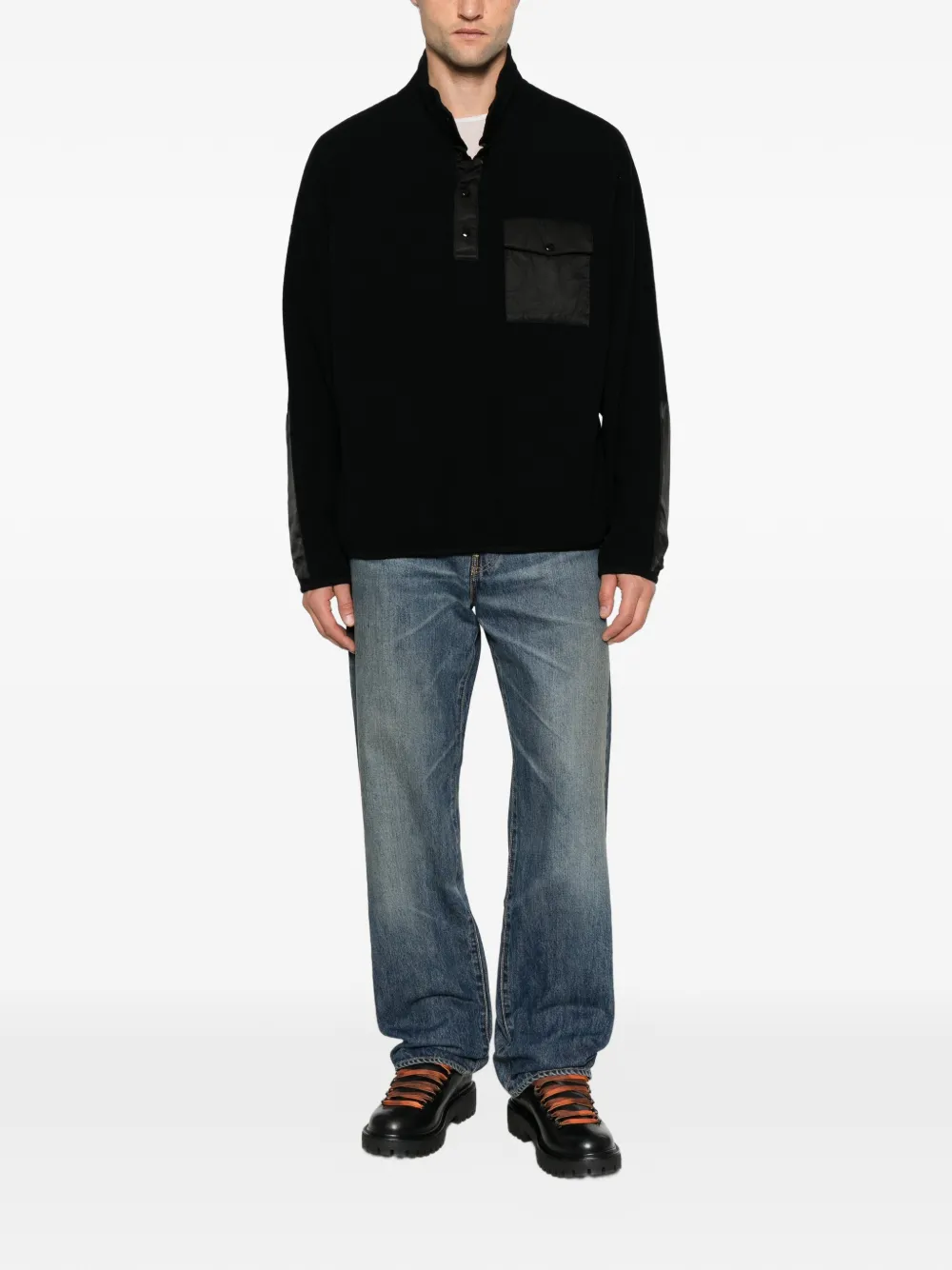 visvim Social Sculpture 01 wide-leg jeans Blauw