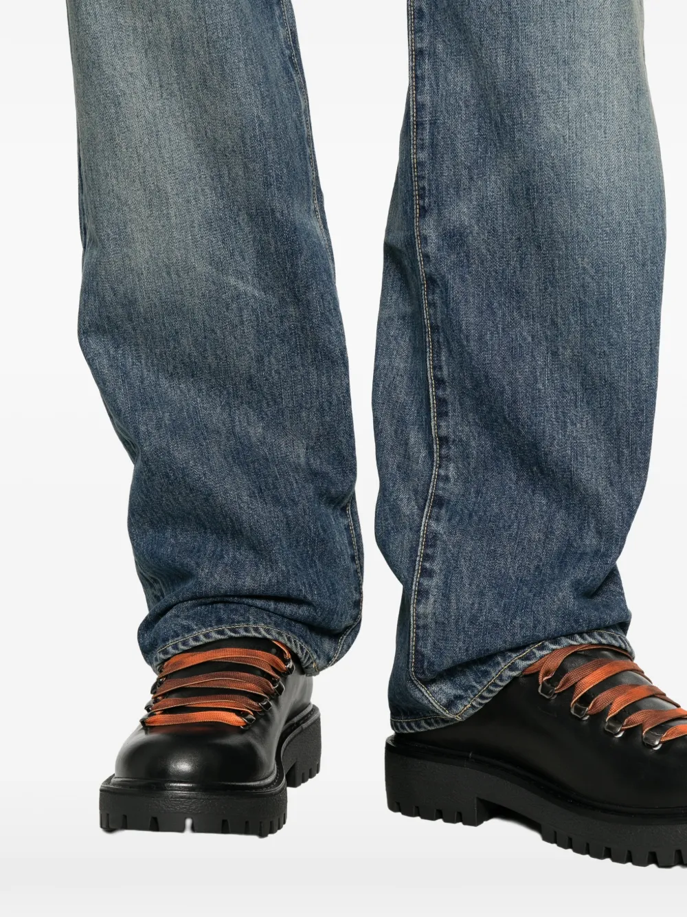 visvim Social Sculpture 01 wide-leg jeans Blauw