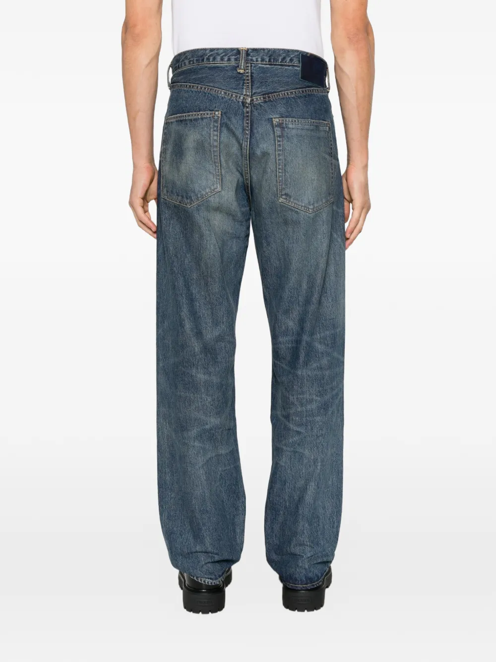 visvim Social Sculpture 01 wide-leg jeans Blauw