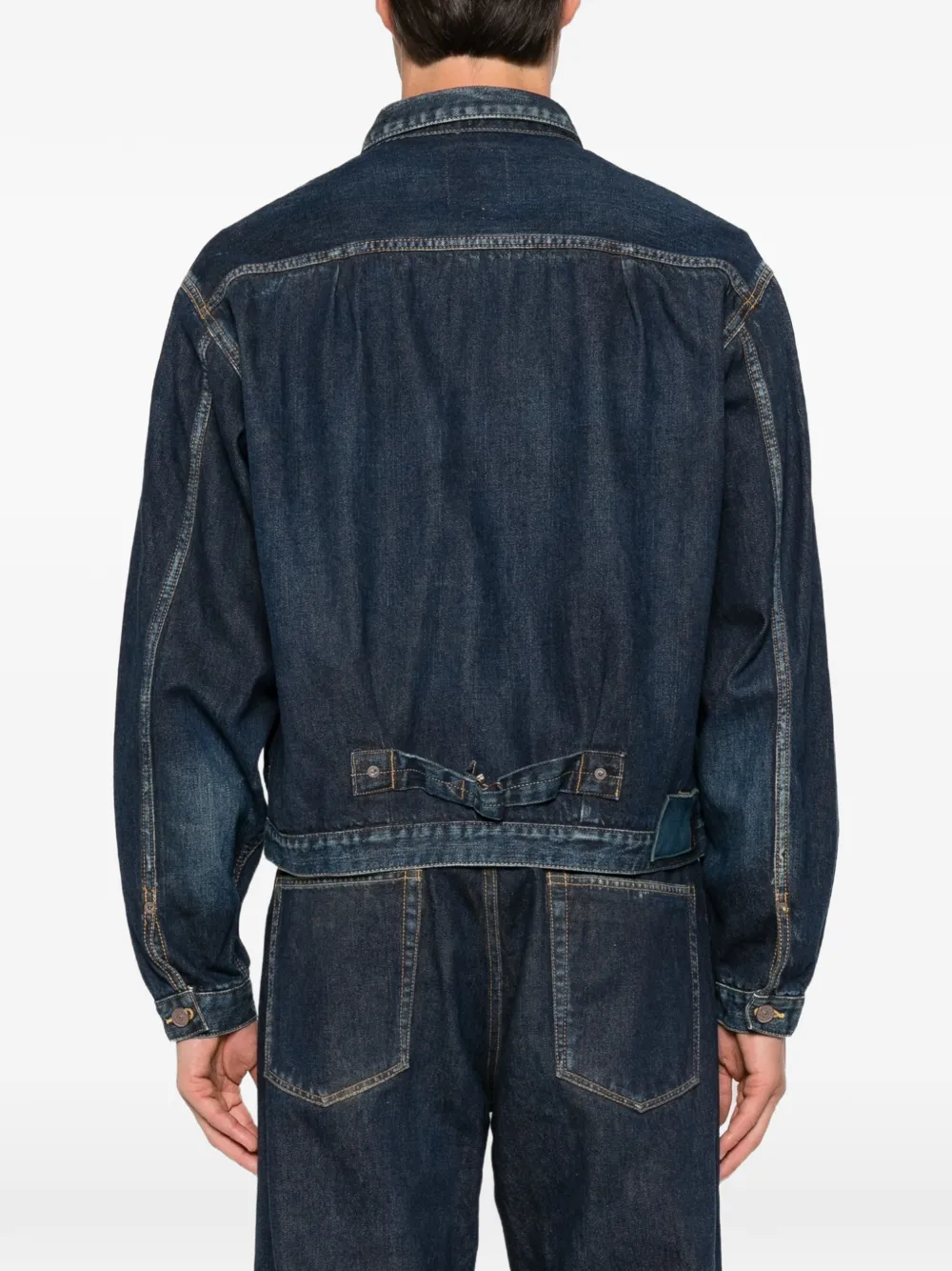 visvim 102XX damaged denim jacket Blauw