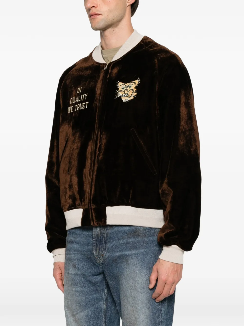visvim Omkeerbaar bomberjack Bruin