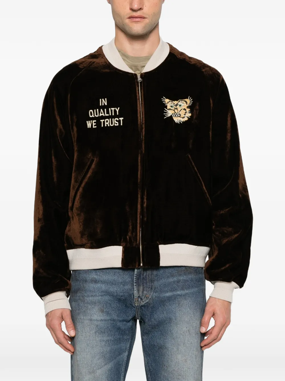 visvim Omkeerbaar bomberjack Bruin