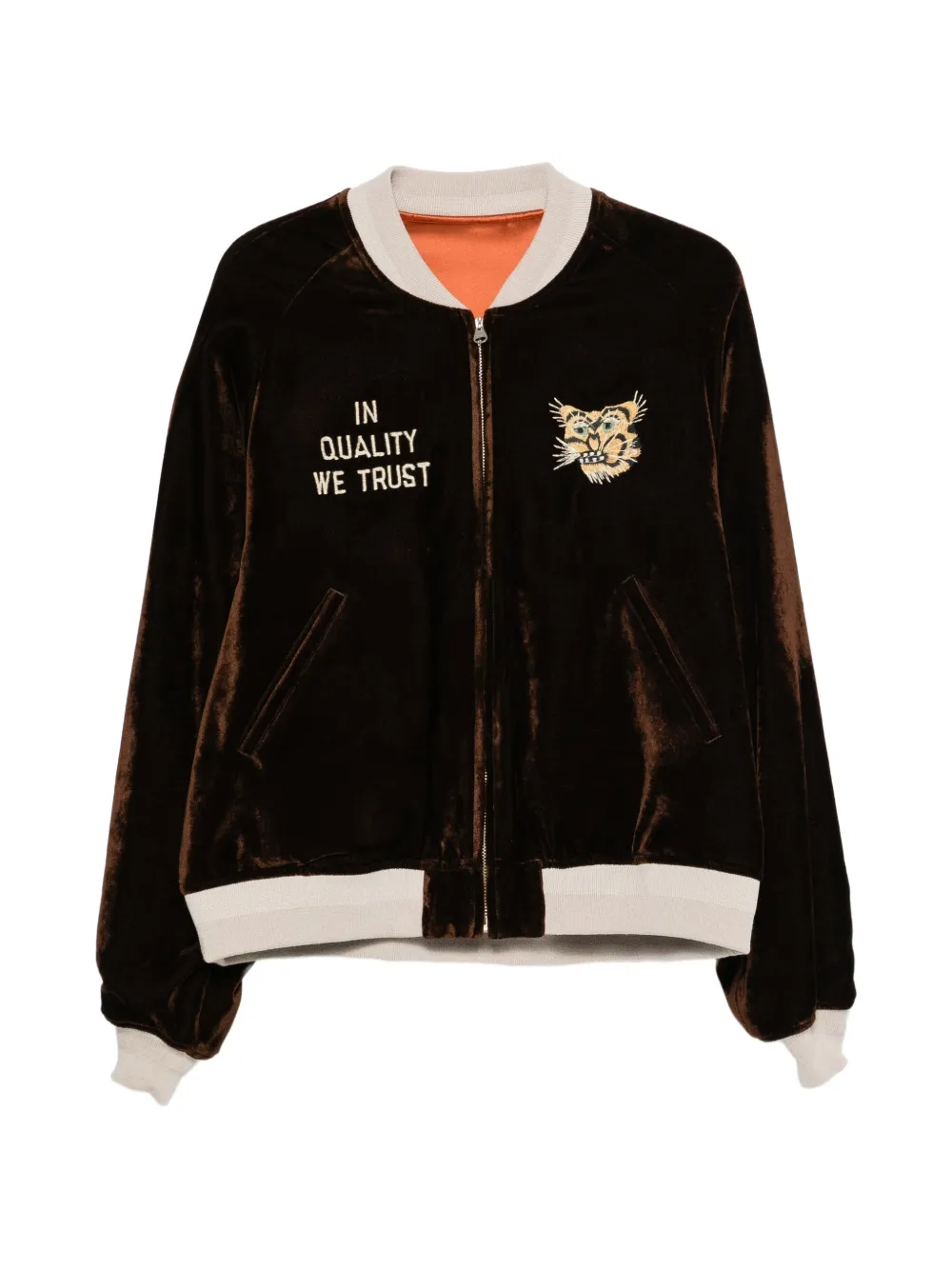 Visvim Souvenir Reversible Bomber Jacket In Brown