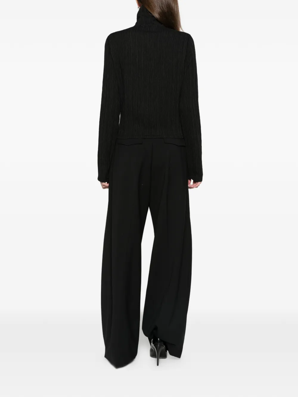 OUR LEGACY slim zip longsleeve jacket Zwart