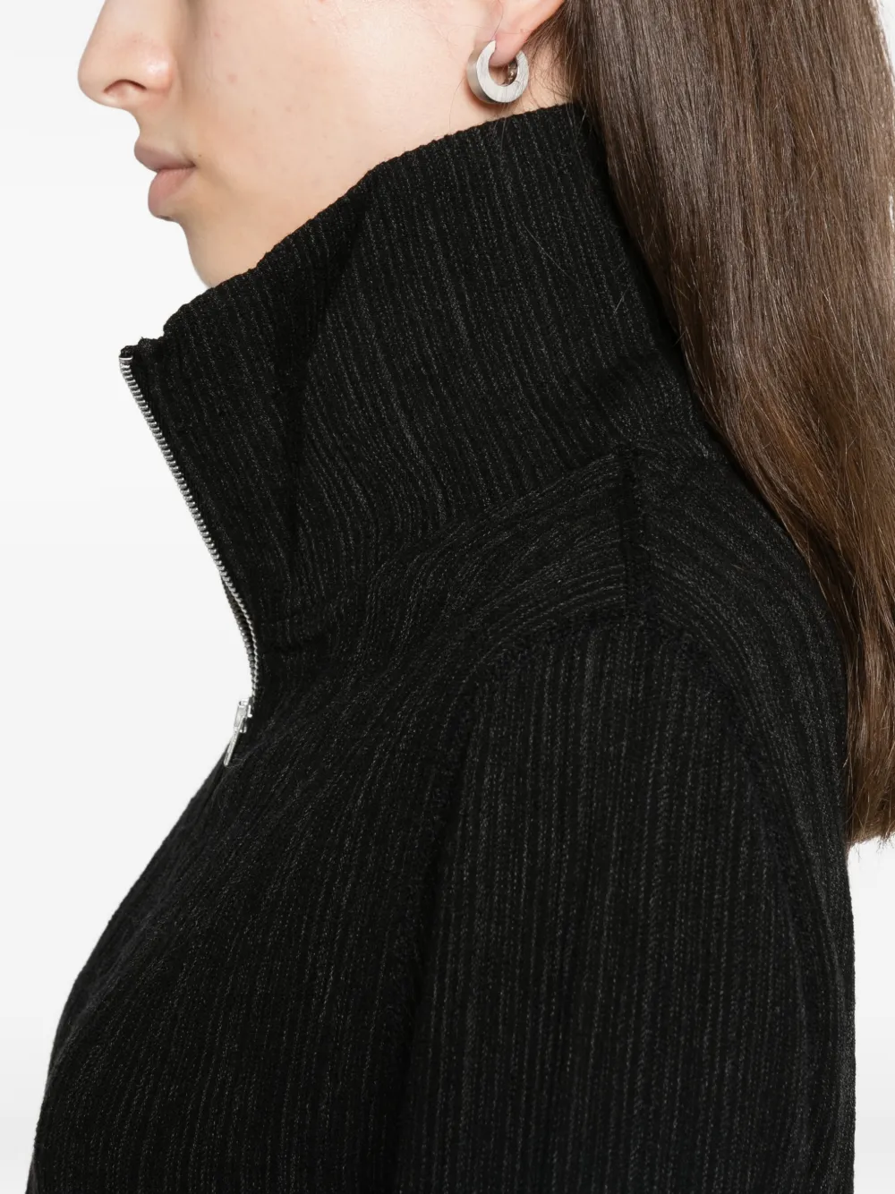 OUR LEGACY slim zip longsleeve jacket Zwart