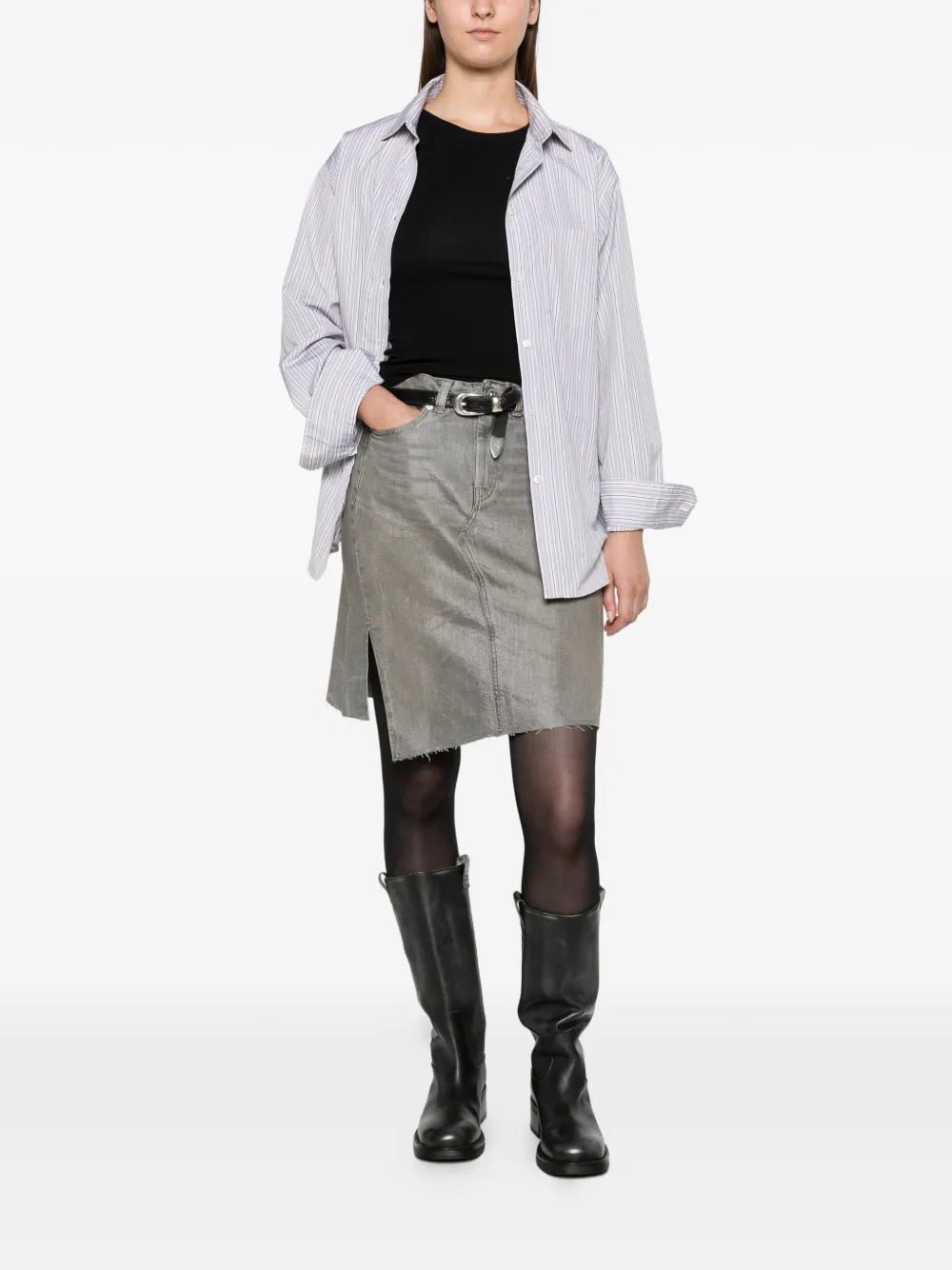 OUR LEGACY Midi Craft skirt Grijs