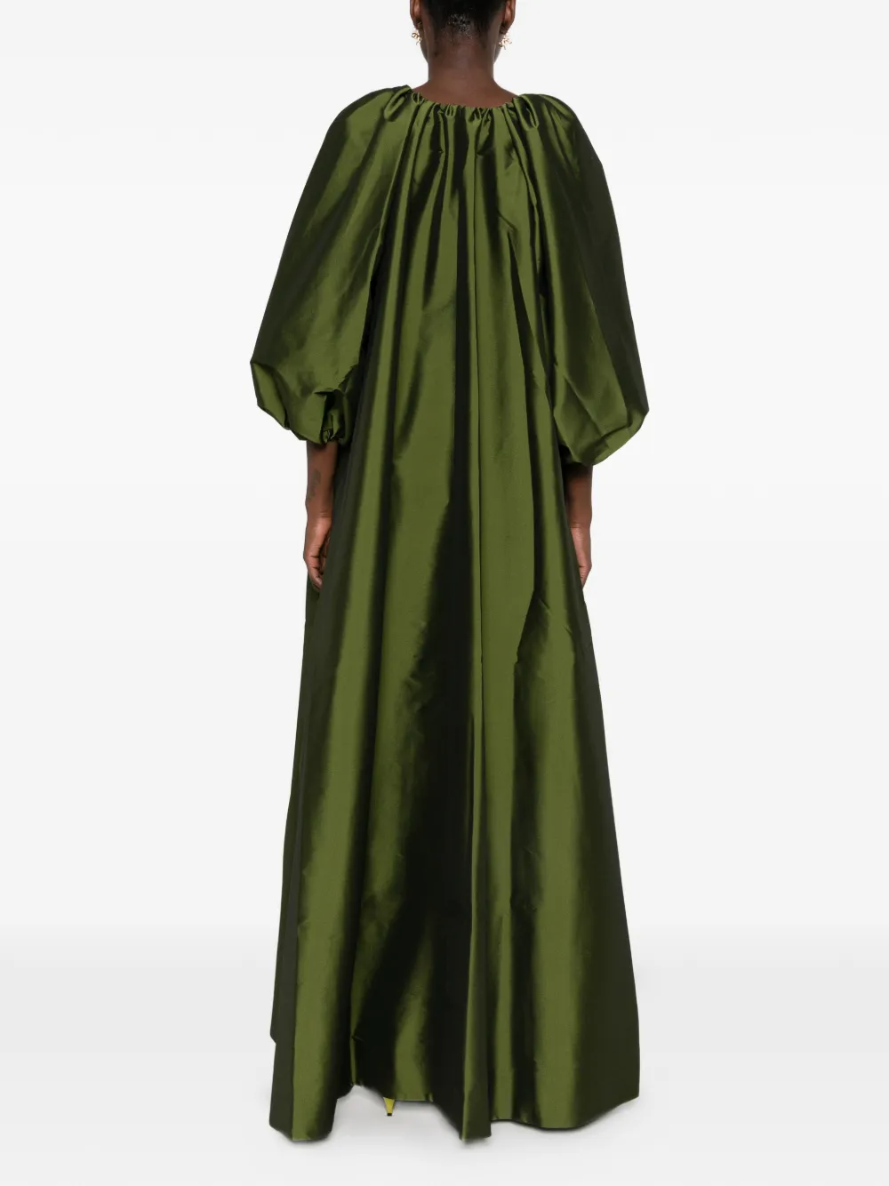 Bernadette George maxi-jurk met pofmouwen Groen