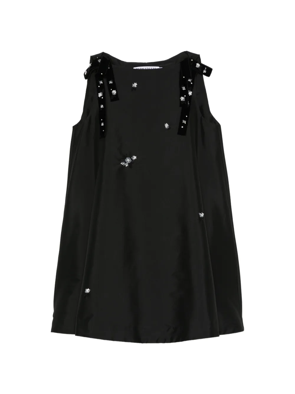 Bernadette dress Melody embroidered - Black