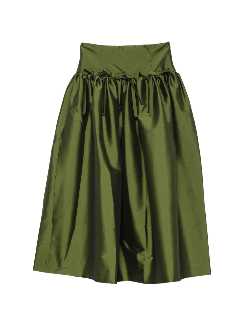 Bernadette Oscar bow-detailed midi skirt - Grün