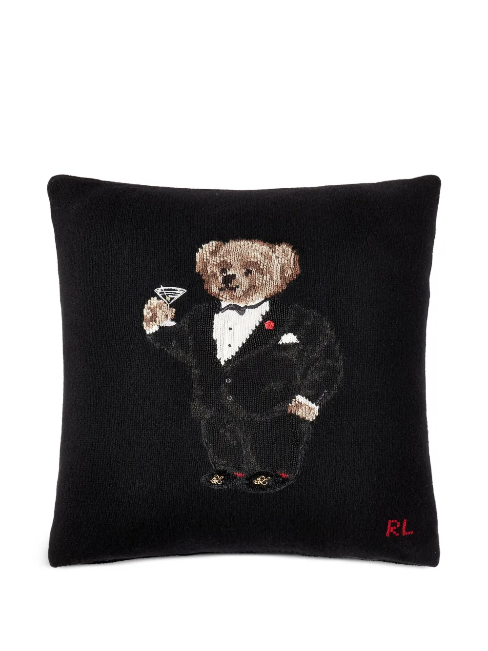 Ralph Lauren Home Martini Polo Bear Kissen - Schwarz