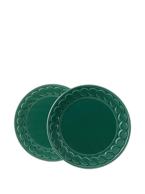 Ralph Lauren Home set de dos platos de postre en tejido de ochos