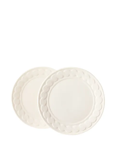 Ralph Lauren Home lot de deux assiettes à dessert à motif maille torsadée