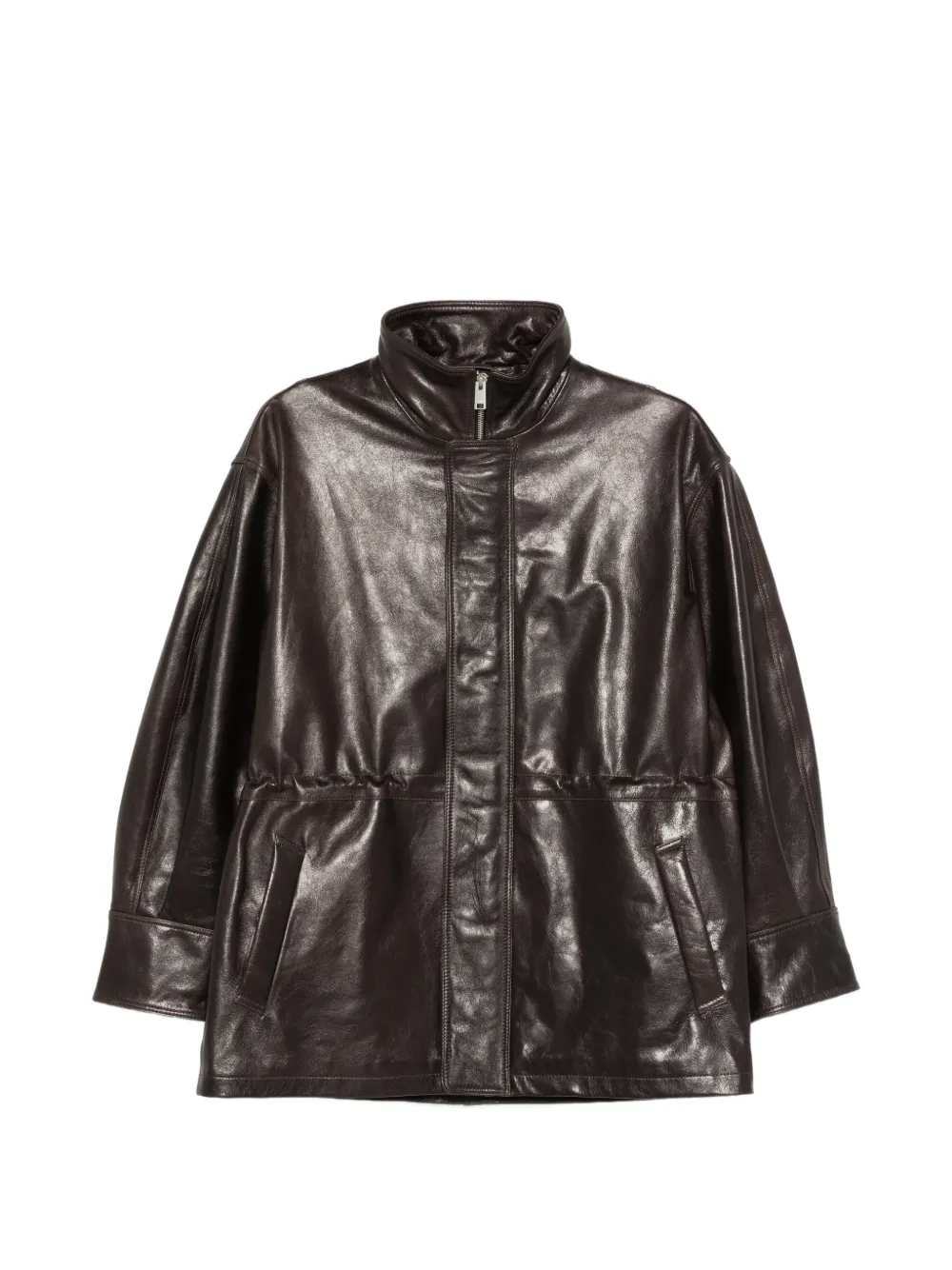 Arma Alia leather jacket - Braun