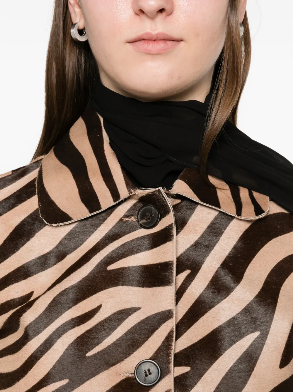 Arma Emy zebra jacket Beige