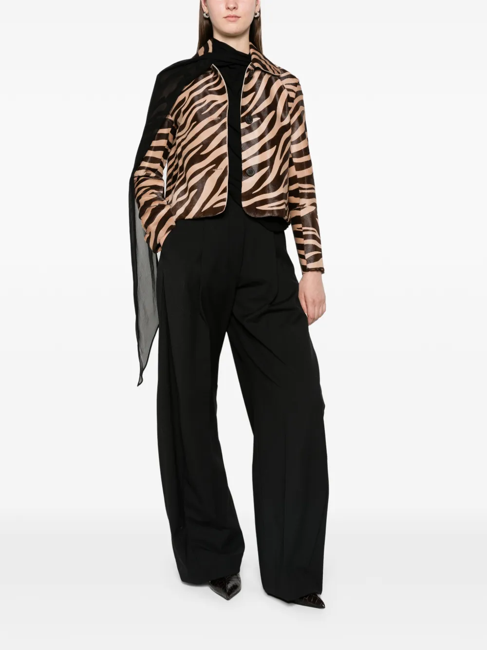 Arma Emy zebra jacket Beige