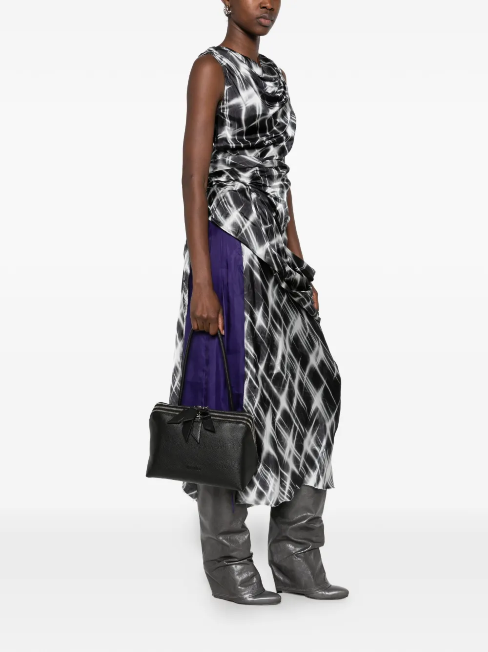 The Attico ''L'altra di Milano'' shoulder bag Zwart
