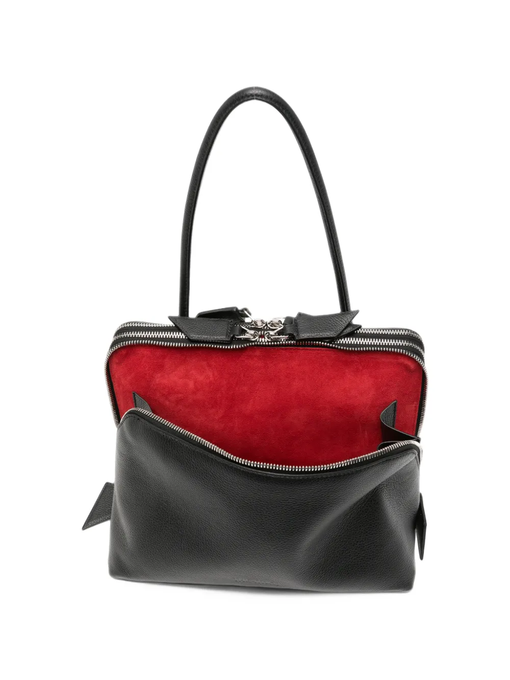 The Attico ''L'altra di Milano'' shoulder bag Zwart