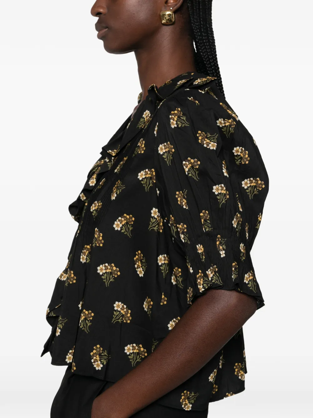DÔEN Henri Blouse in Black, view 5
