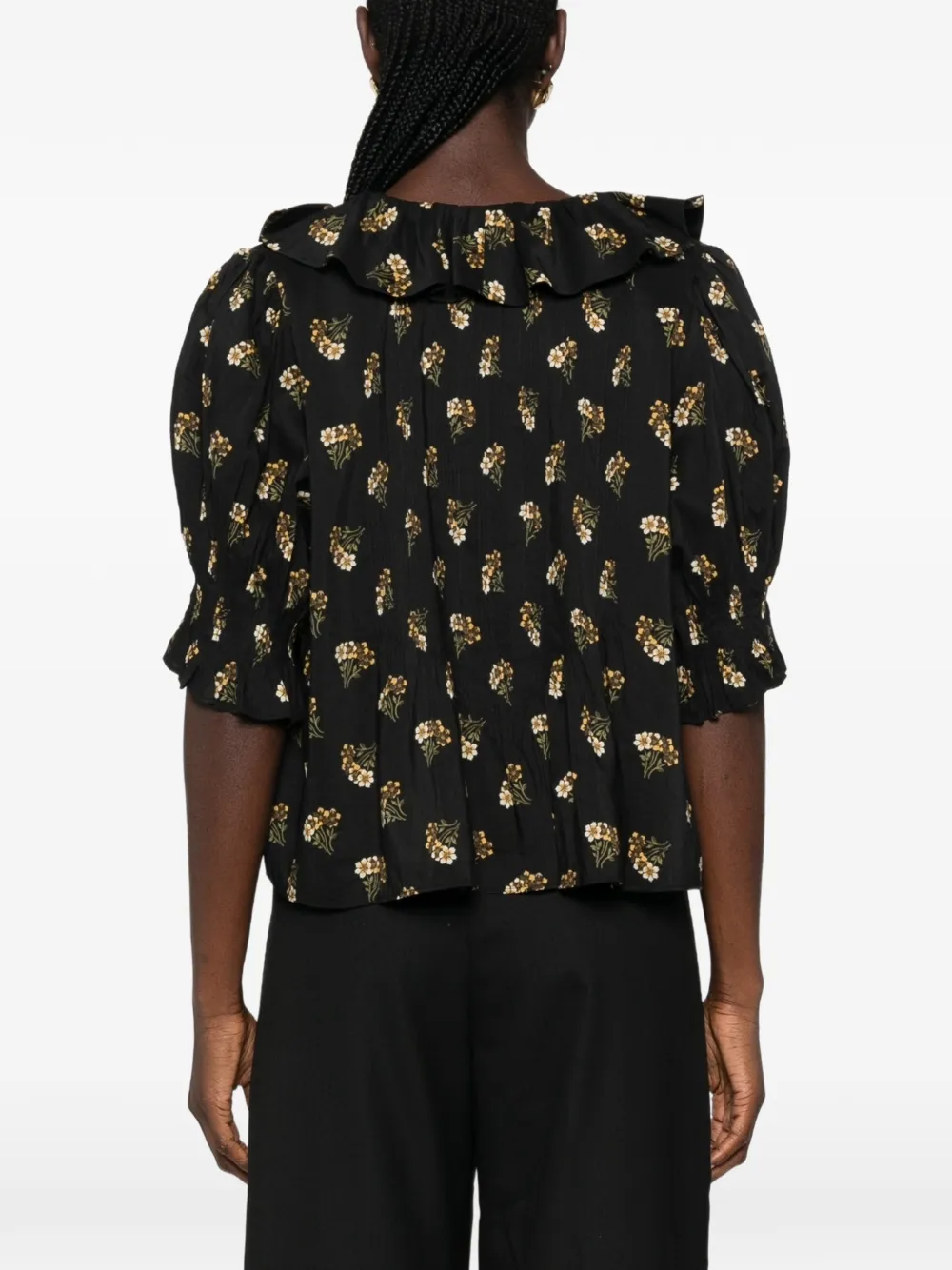 DÔEN Henri Blouse in Black, view 4