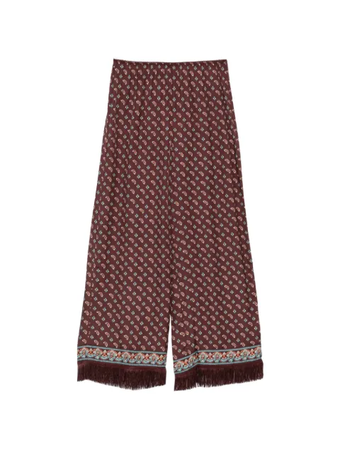 DÔEN pantalones Lavona con motivo de cachemira