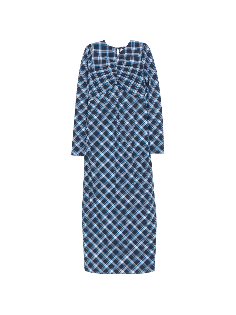 DÔEN Begonia plaid-print maxi dress