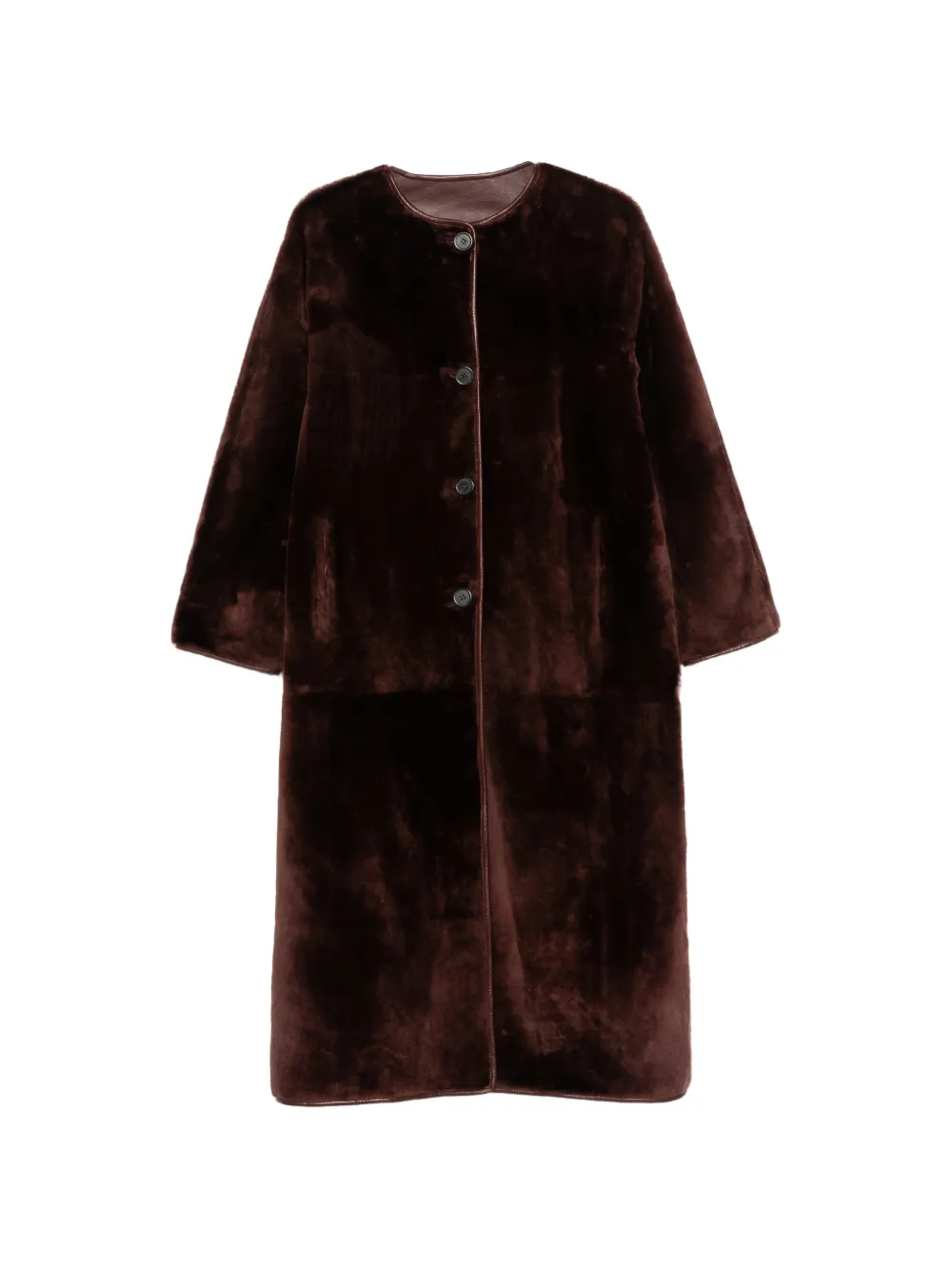 Arma Rilana faux-fur coat - Rosso