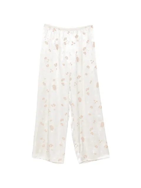DÔEN Lavona floral-jacquard trousers
