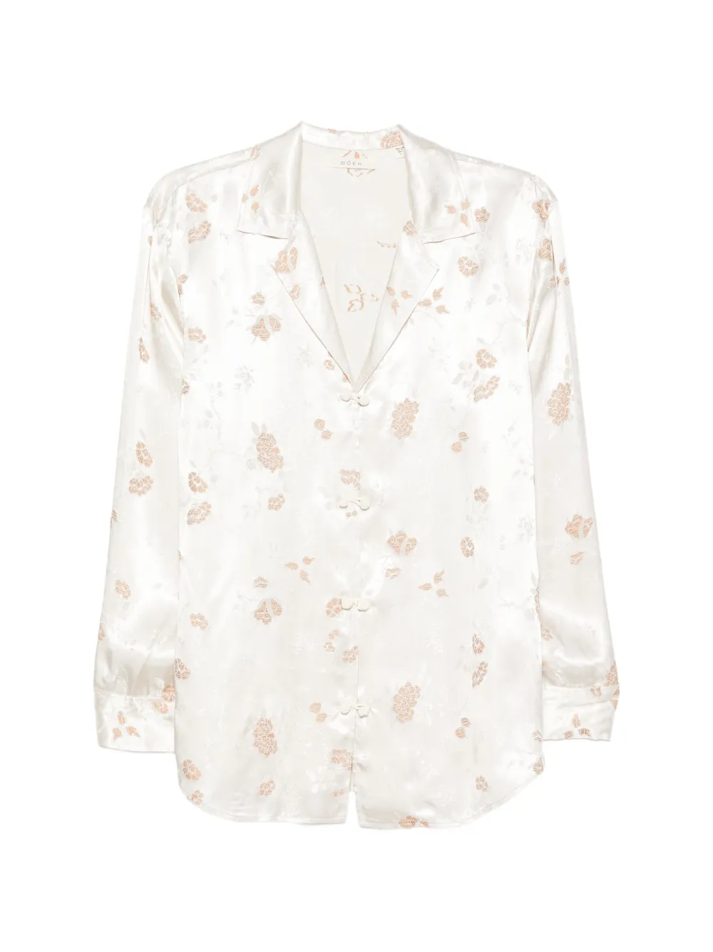 DÔEN Maurise floral-jacquard shirt - Tons neutres DÔEN Maurise floral-jacquard shirt - Tons neutres